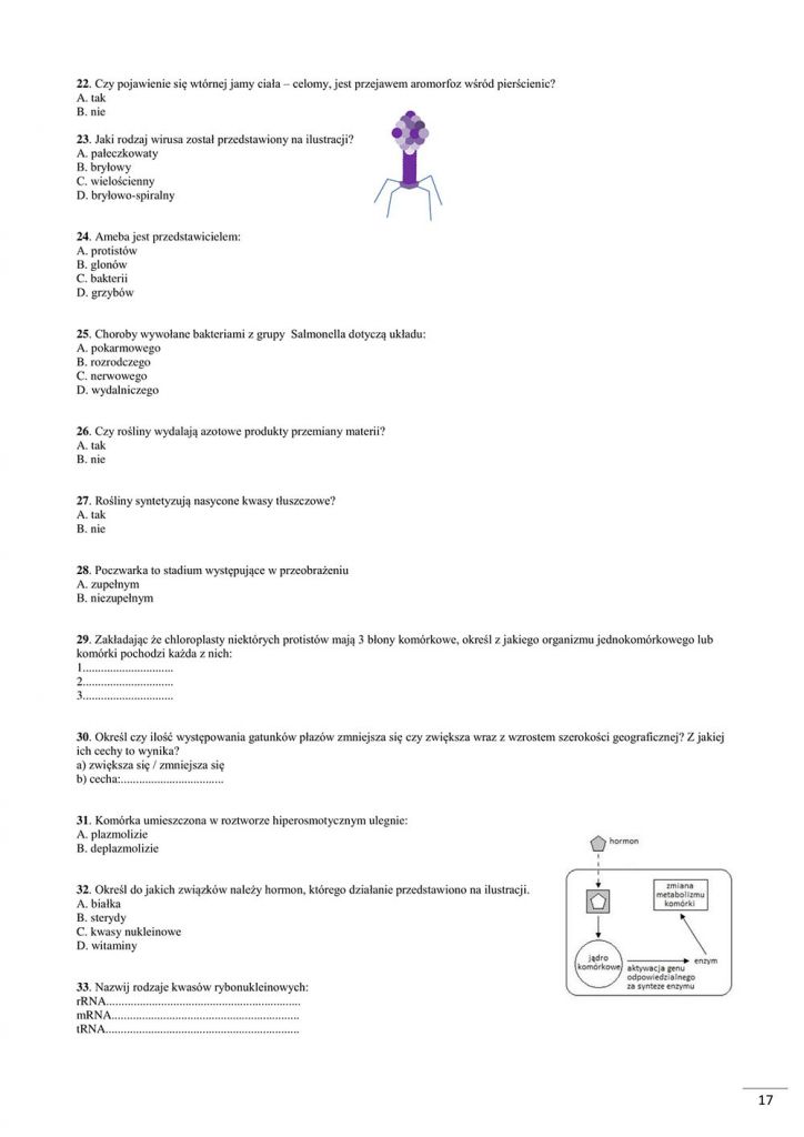 Testy Z Biologii 3 - Kursy Maturalne - Matura100procent